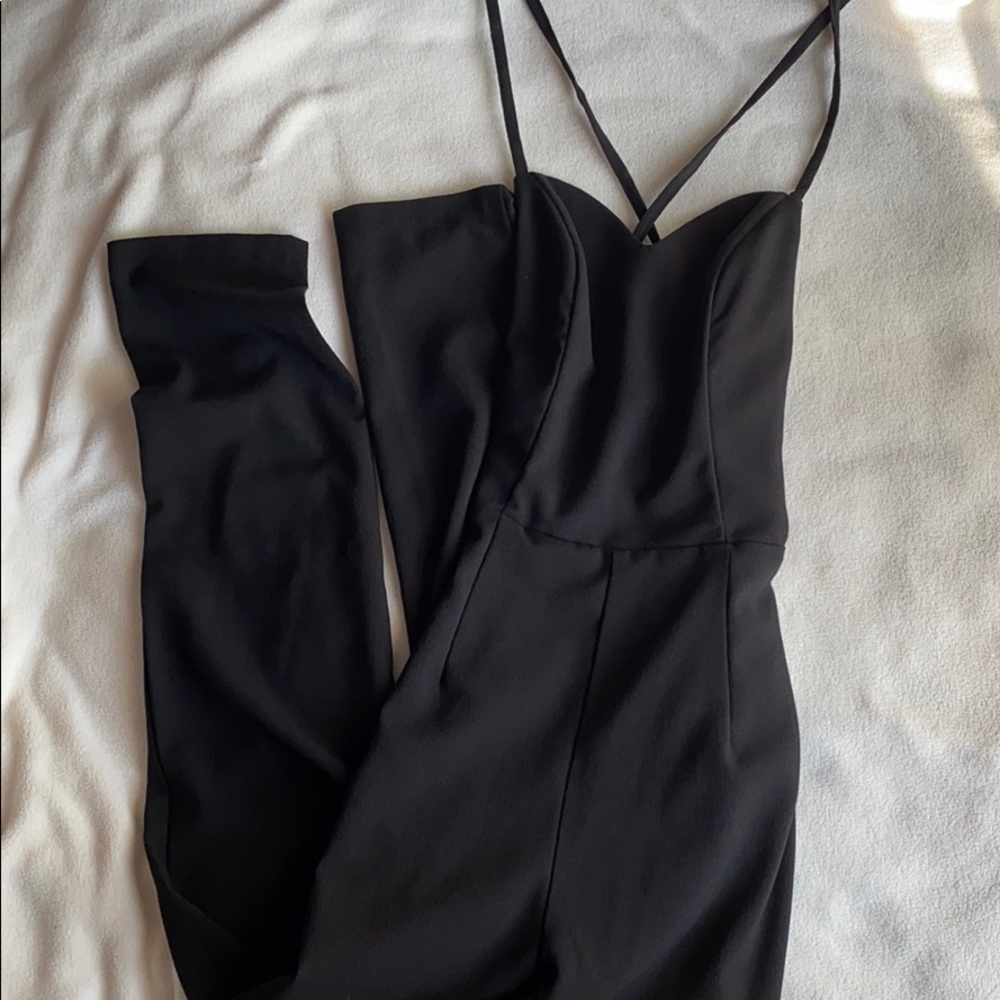 Solemio Strappy Backless Jumpsuit